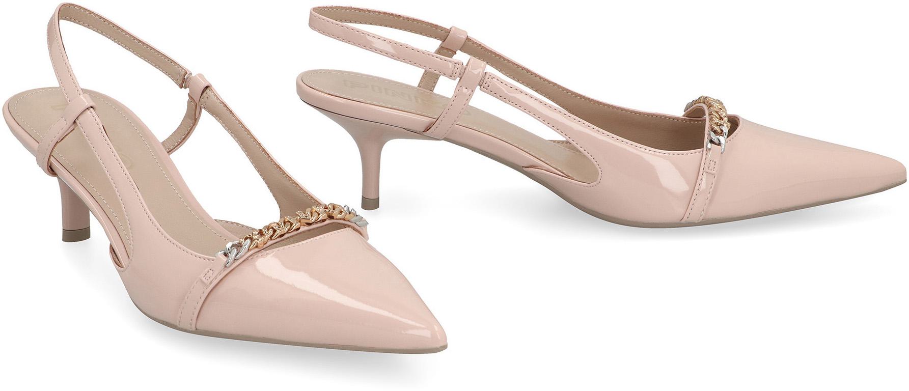Pinko Gloria slingback-pumps i lackläder