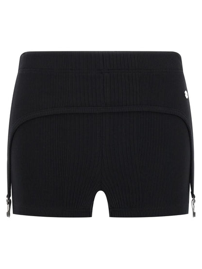 Jean Paul Gaultier 'Den svarta strumpebandshållaren' shorts