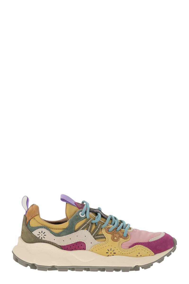 Flower Mountain Yamano 3 - Sneakers i mocka och tekniskt tyg