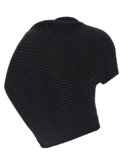 Issey Miyake topp med mjuka veck