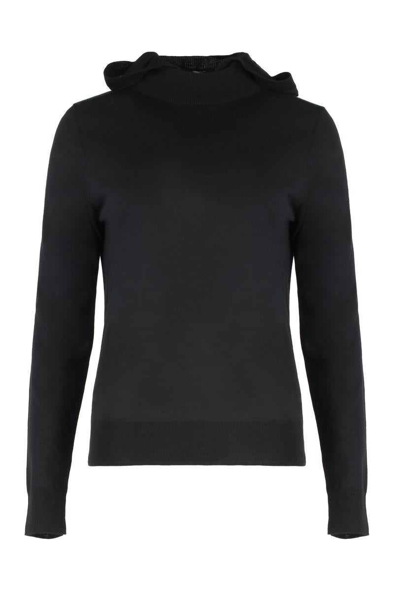 PAROSH Linfa Stickad Hoodie