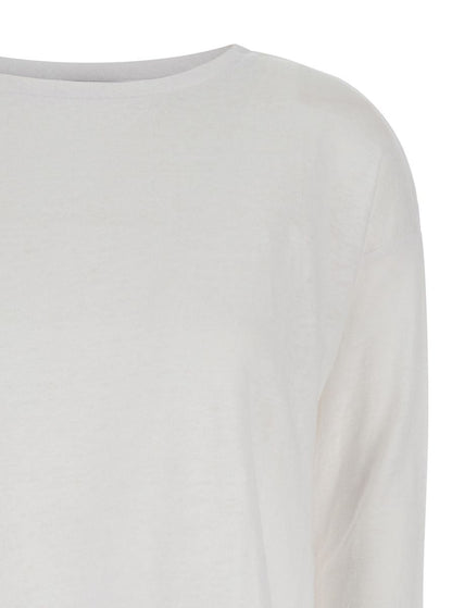 Allude-skjorta med rund halsringning