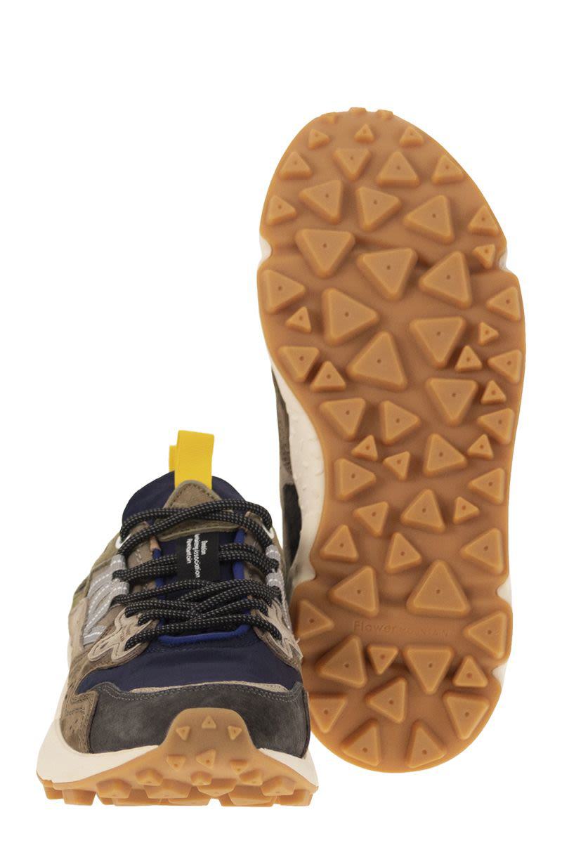 Flower Mountain Yamano 3 - Sneakers i mocka och tekniskt tyg