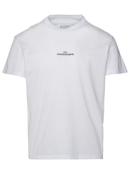 Maison Margiela Vit Bomulls-T-shirt