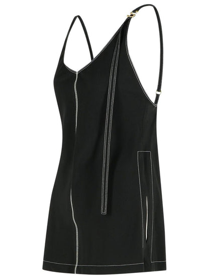 Sportmax 'Waser' Svart Viscosa Linne
