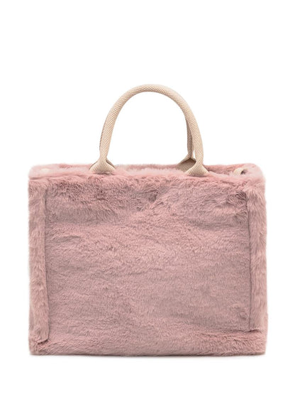 Marni Marni-väska i rosa fuskpäls
