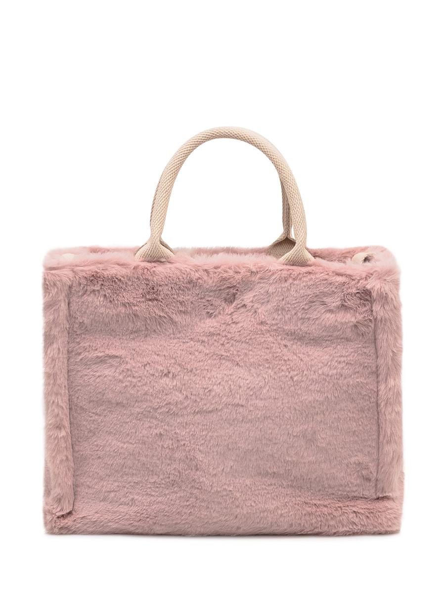 Marni Marni-väska i rosa fuskpäls