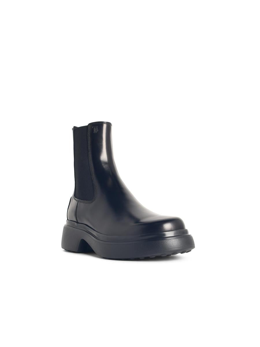 Tod'S Svarta Läder Ankelboots