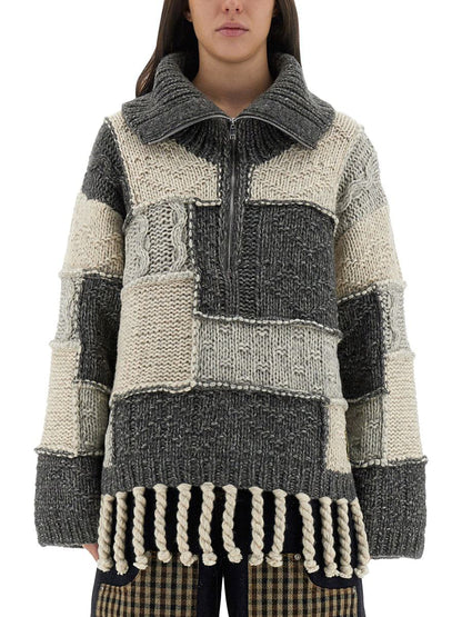 Ganni Patchwork Jersey Med Lugg