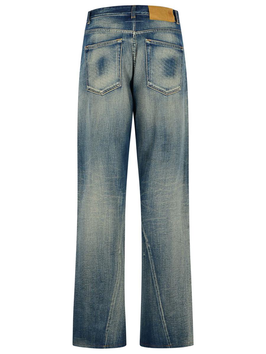 MM6 Maison Margiela ljusblå bomullsjeans