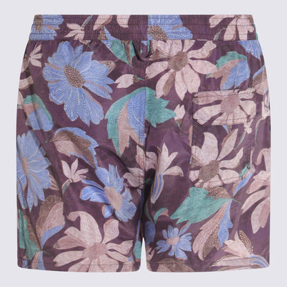 Altea violett och flerfärgad strandkläder