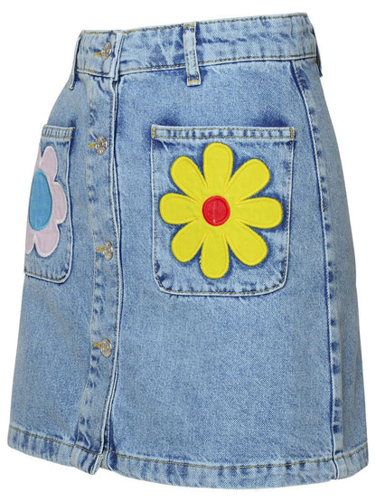 Moschino Jeans Blå Denimkjol
