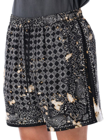 Amiri Bleach Bandana Print Sidenshorts