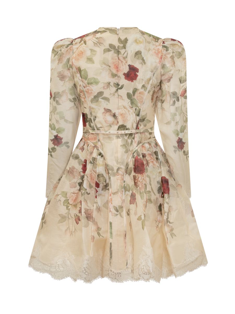 Zimmermann Zimmermann kort blommig sidenklänning