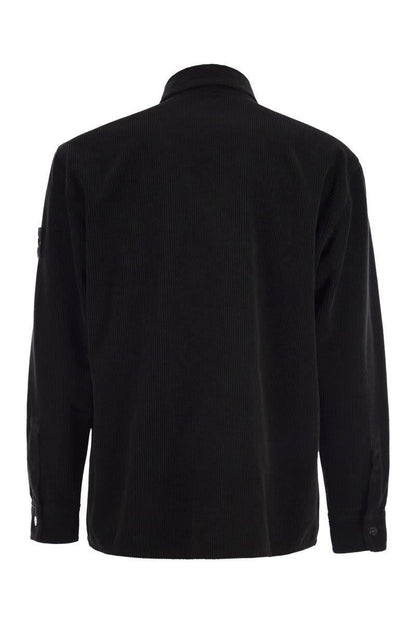 Stone Island Bekväm Överskjorta Med Fickor Och Tryckknappar