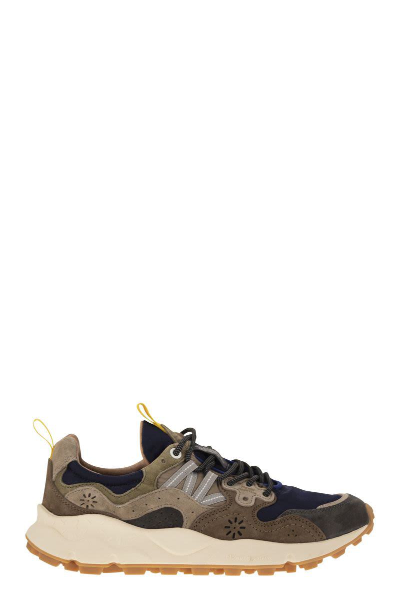 Flower Mountain Yamano 3 - Sneakers i mocka och tekniskt tyg
