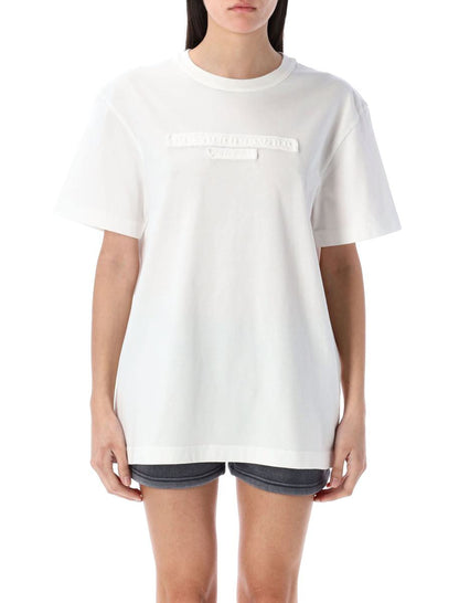 Alexander Wang t-shirt med sliten logotyp