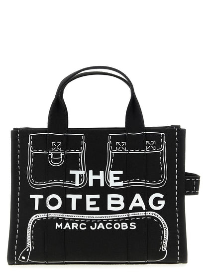Marc Jacobs 'The Trompel'Oeil Cargo Canvasmedium' Handväska