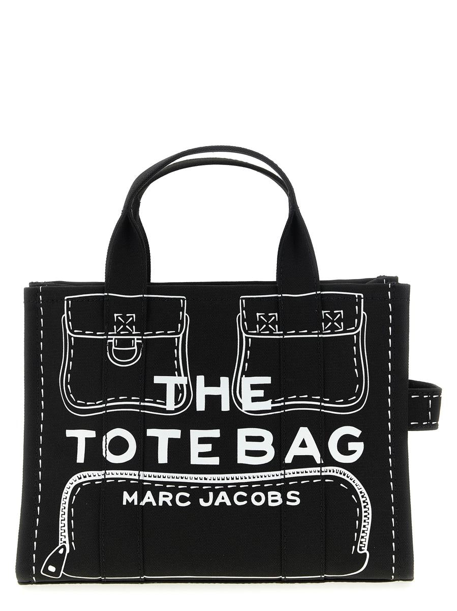 Marc Jacobs 'The Trompel'Oeil Cargo Canvasmedium' Handväska
