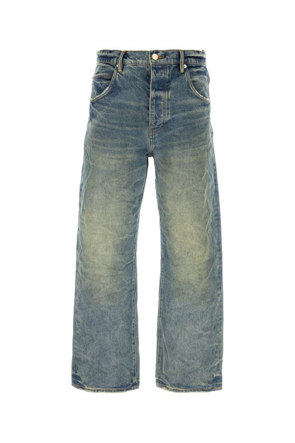 Lila märkesjeans