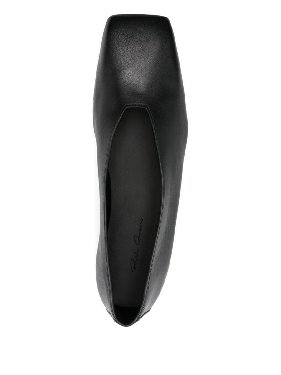 Rick Owens läderbalettskor