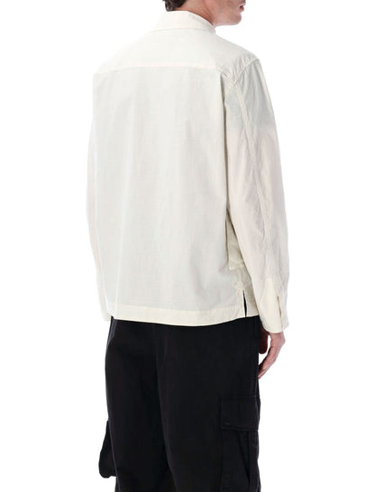 Stone Island Militärskyddad Stretchig Ripstop-Tc Överskjorta