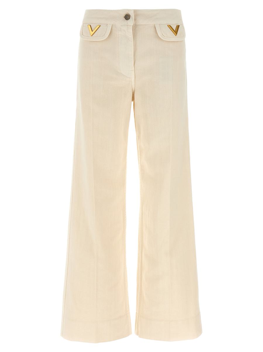Valentino Garavani Valentino Garavani 'V' Detail Jeans