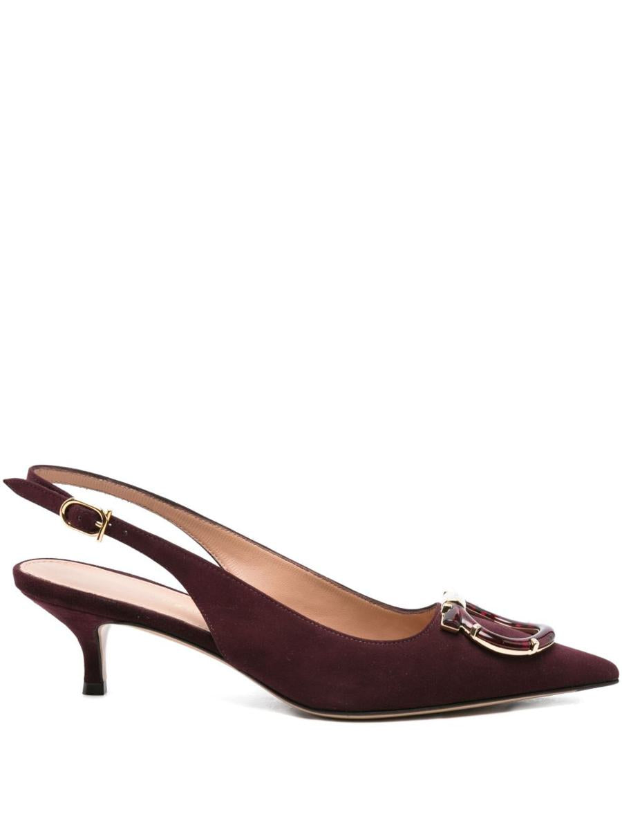 Salvatore Ferragamo slingback-pumps i läder