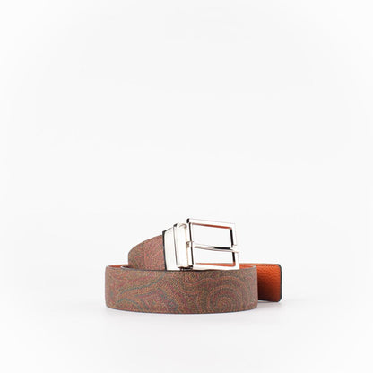 Etro Vändbart Orange Bälte