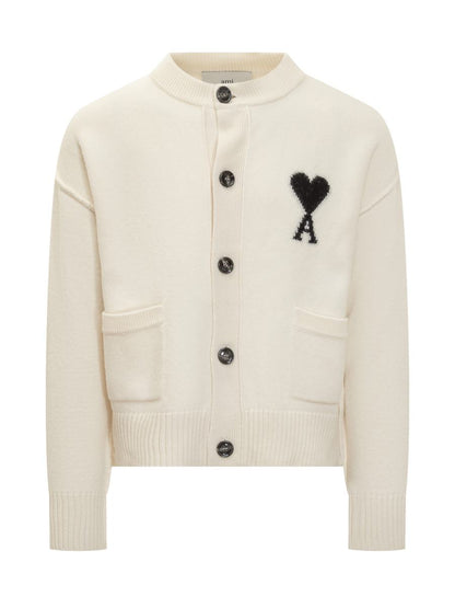 AMI Paris Ullkofta Med Broderad Logotyp Ami Alexandre Mattiussi