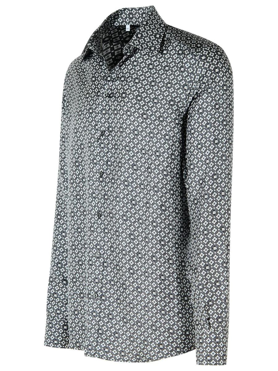 Dolce &amp; Gabbana svart sidenskjorta
