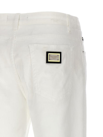 Dolce &amp; Gabbana Jeans med logotypplakett