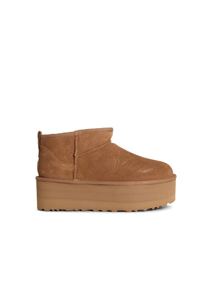 UGG 'Classic Ultra Mini Platform' kastanjebruna mockastövlar