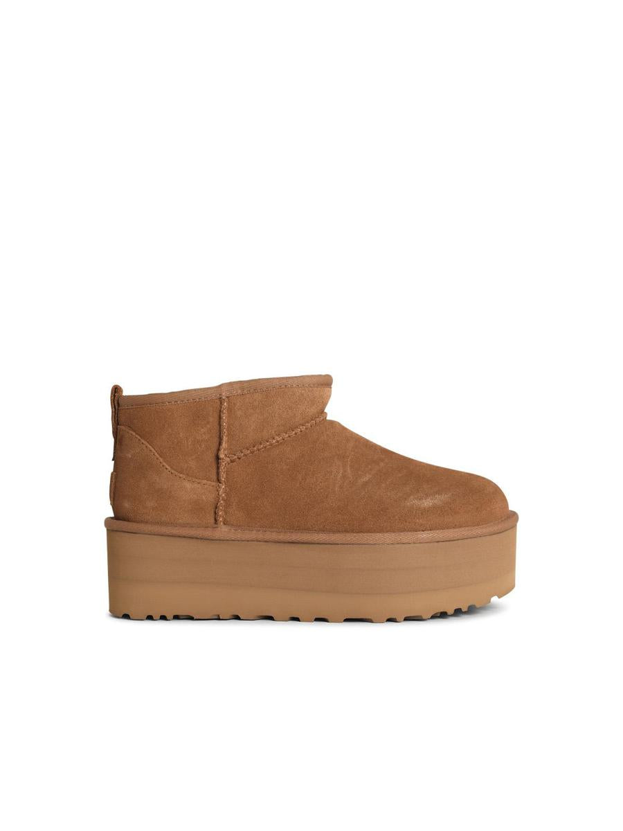UGG 'Classic Ultra Mini Platform' kastanjebruna mockastövlar