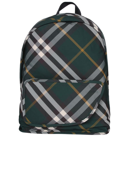 Burberry Rutig Nylon Ryggsäck
