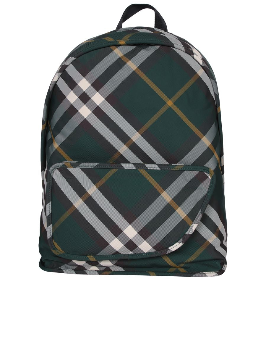 Burberry Rutig Nylon Ryggsäck