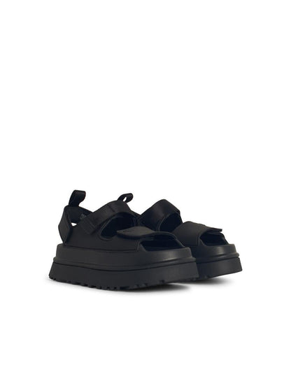 UGG 'Goldenglow' Svarta Gummisandaler