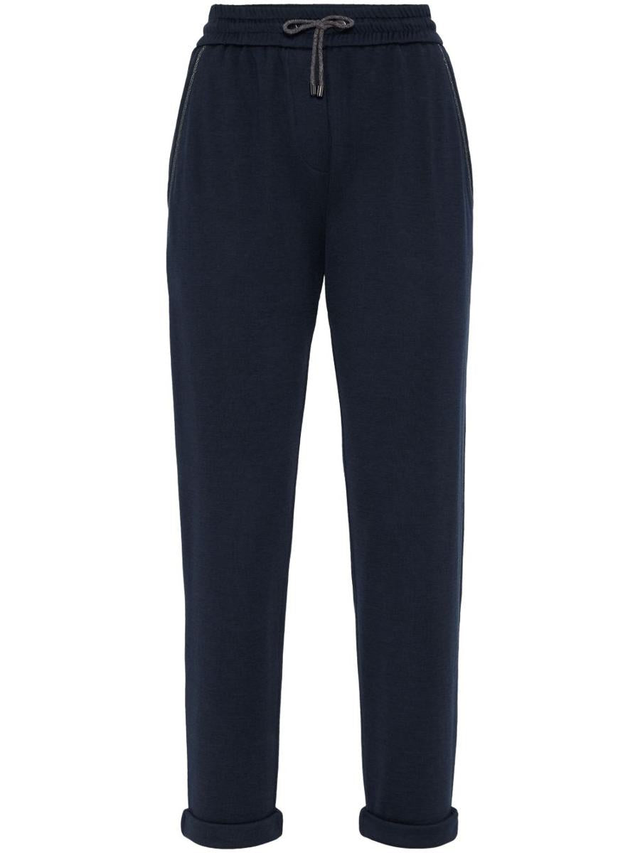 Brunello Cucinelli bomulls- och sidenbyxor