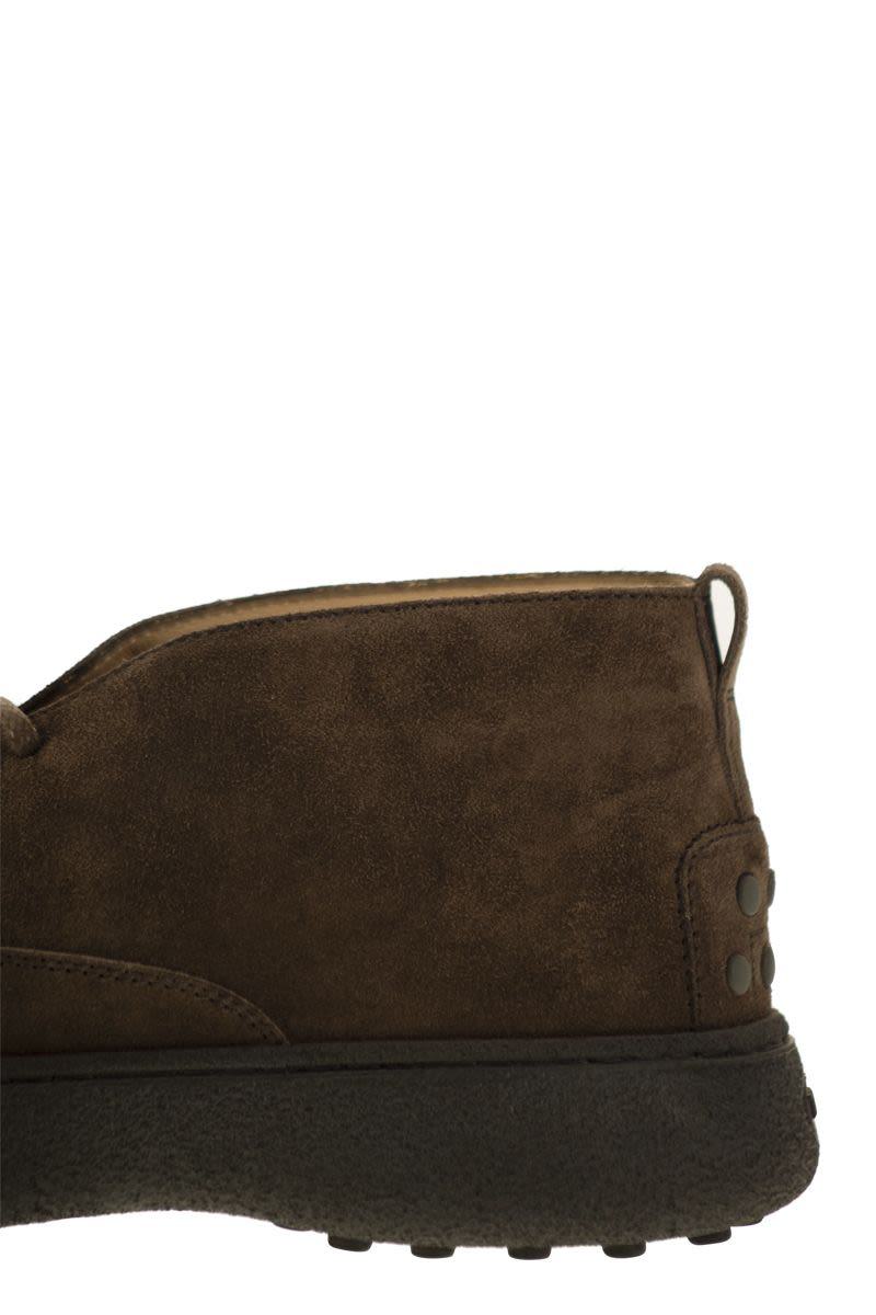 Tod'S Mocka Läder Ankelboots