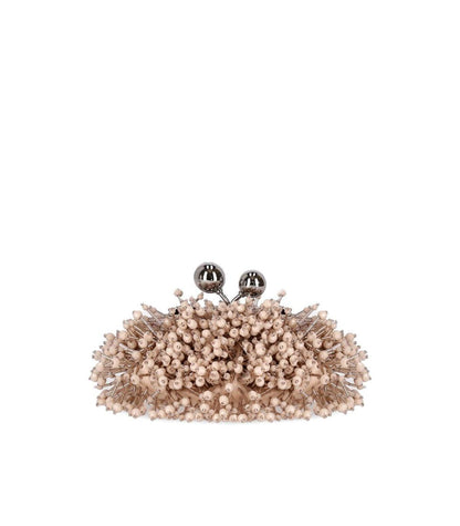 Weekend Max Mara Pasticcino Dotto Nano Rosa Clutch