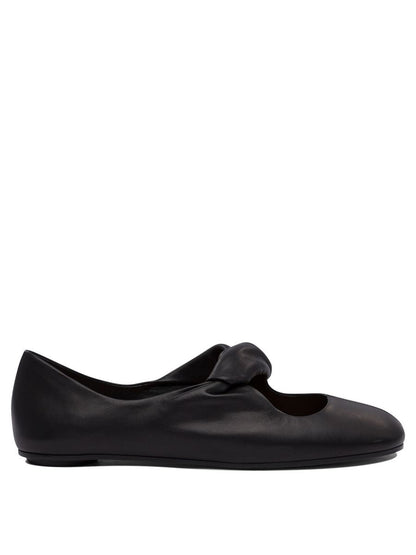 Alexander McQueen Ballerinaskor med vriden detalj