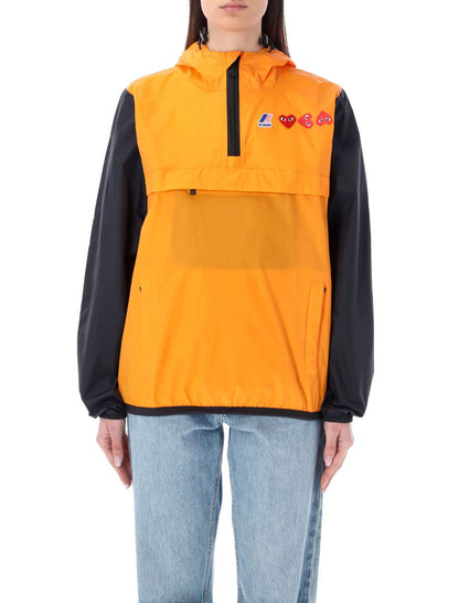 Comme Des Garçons Play Bicolor Vattentät Huvjacka