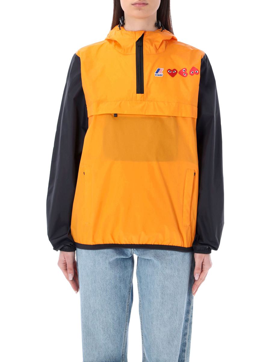 Comme Des Garçons Play Bicolor Vattentät Huvjacka