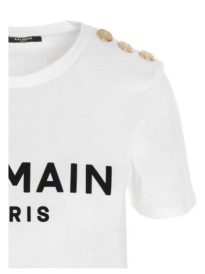 Balmain-t-shirt med logotyptryck