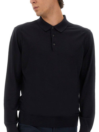 Boss Stickad Polo