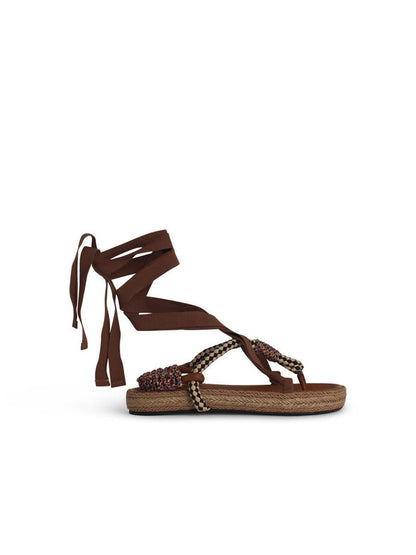 Isabel Marant Étoile 'Gypsa' sandaler i beige bomullsblandning