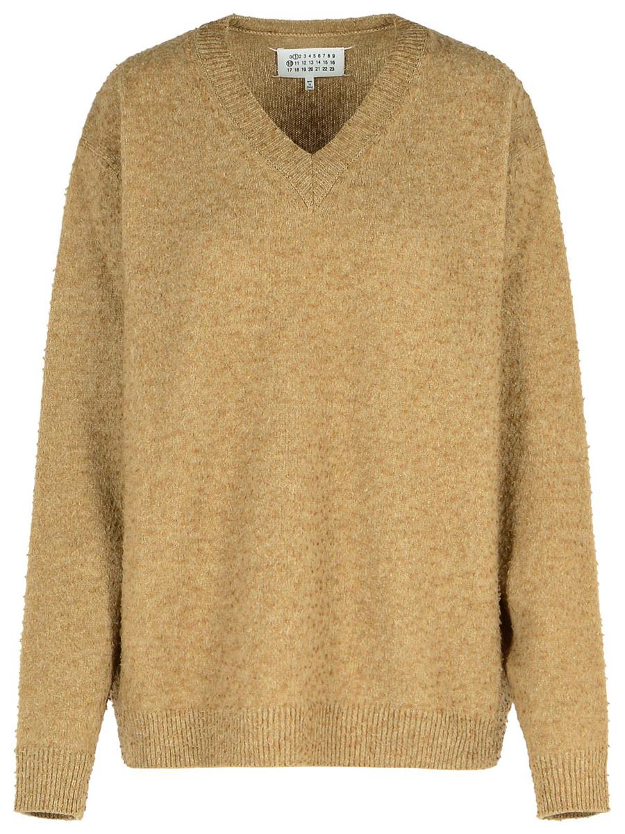 Maison Margiela Beige Tröja i Ullblandning