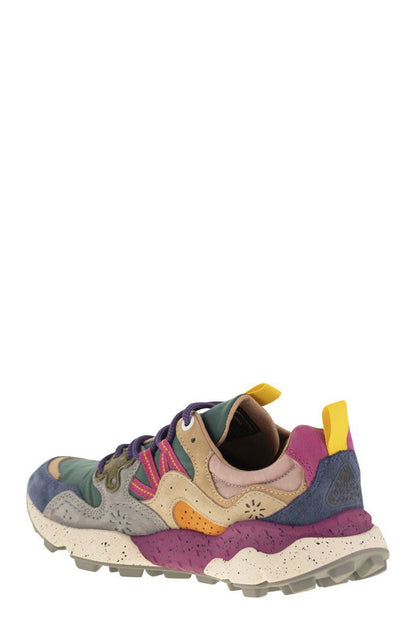 Flower Mountain Yamano 3 - Sneakers i mocka och tekniskt tyg