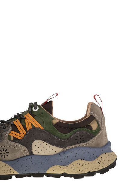 Flower Mountain Yamano 3 - Sneakers i mocka och tekniskt tyg