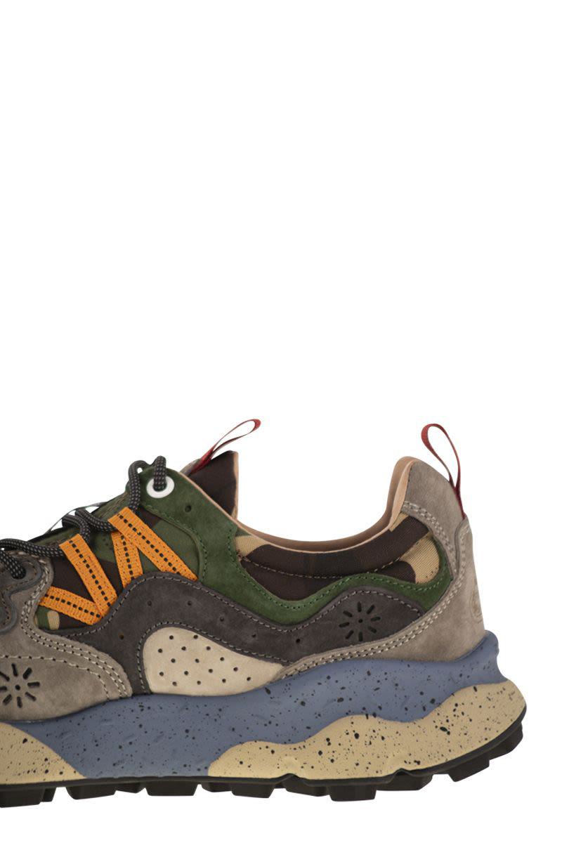 Flower Mountain Yamano 3 - Sneakers i mocka och tekniskt tyg